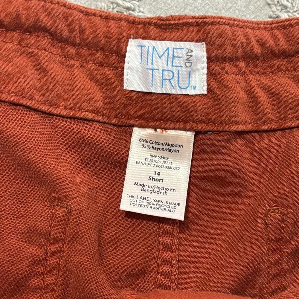 Women’s Wide Leg Drawstring Cargo Pants size 14 SHORT - Picture 4 of 8